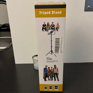 Tripod Stand Adjustable Tablet Floor Stand - Yellow/White